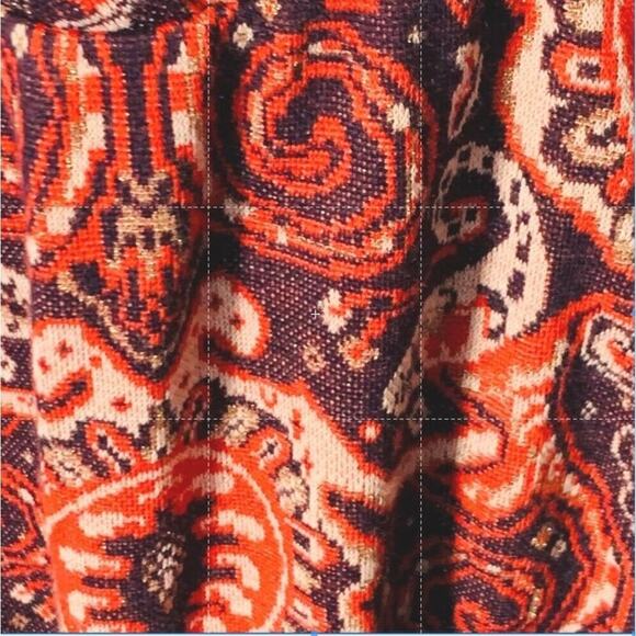 Anthropologie Maeve Purple Paisley Print Long Sleeve Dress Size Small NWOT - Picture 6 of 9